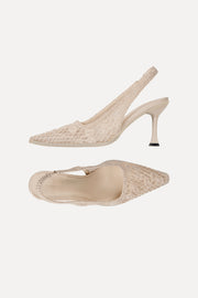 Stine Goya Crochet Mesh Sling Back Footwear Cherries