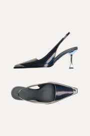 Stine Goya Eiffel Heels Footwear Black Holographic