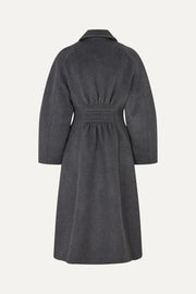 Stine Goya Elastic Waist Raglan Long Coat Outerwear Graphite