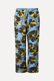 Stine Goya Elasticated Waistband Pants Pants Blue Anemone Jacquard