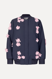 Stine Goya Floral Bomber Jacket Outerwear Pink Petunia