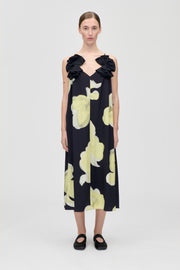 Stine Goya Floral Long Dress Dress Yellow Petunias