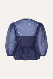 Stine Goya Long Sleeve Bow Top Top Ditzy Floral