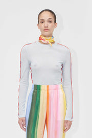 Stine Goya Long Sleeve Crewneck Top Top Light Blue