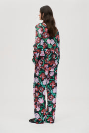 Stine Goya Long Sleeve Shirt Top Painted Rose Garden