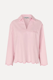 Stine Goya Long Sleeve Tunic Top Top Muted Blush