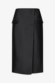 Stine Goya Pencil Midi Skirt Skirt Black
