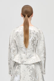 Stine Goya Peplum Top Top Lurex Garden