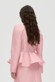 Stine Goya Peplum V Neck Jacket Jacket Haze Pink