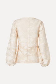 Stine Goya Romantic Ruffling Long Sleeve Top Top Multiflowers