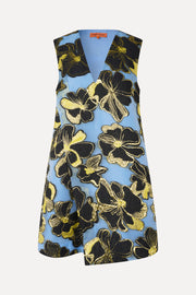 Stine Goya Sleeveless V-Neck Short Dress Dress Blue Anemone Jacquard