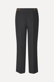 Stine Goya Straight Cropped Pants w/Slit Pants Jet Black