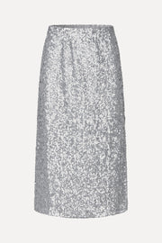 Stine Goya Straight Midi Skirt Skirt Steel Grey