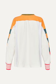 Stine Goya Sweatshirt Pullover Top Multi Colored Stripe