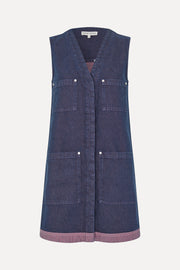 Stine Goya Vest Pocket Mini Dress Dress Dusky / Dried Rose