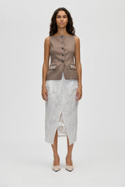 Stine Goya Volume Drop Skirt Skirt Stone Grey
