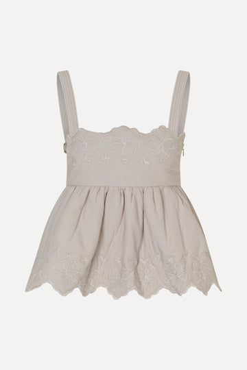 Stine Goya Adjustable Buckle Top Top Wild Quilted Flowers