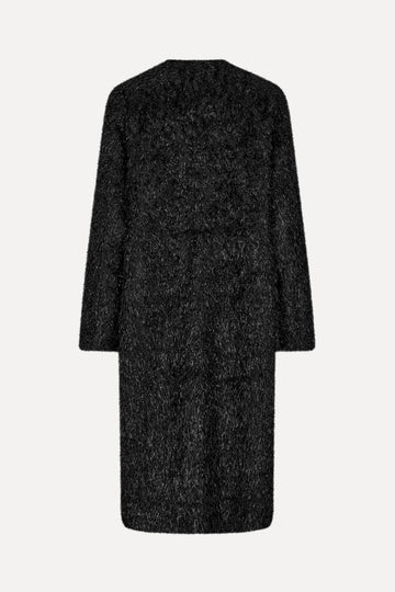Stine Goya Alec Coat Coat Fluffy Black