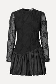 Stine Goya Balloon Long Sleeve Short Dress Dress Smocked Flowers