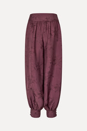Stine Goya Balloon Pants With Hem Cuff Pants Bordeaux