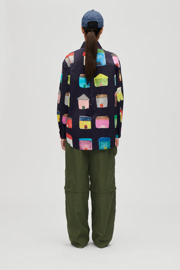 Stine Goya Bungee Tech Zip-Off Pants Pants Olive Night