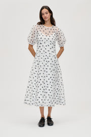 Stine Goya Bustier Stitch Midi Dress Dress Flower Polka Dot