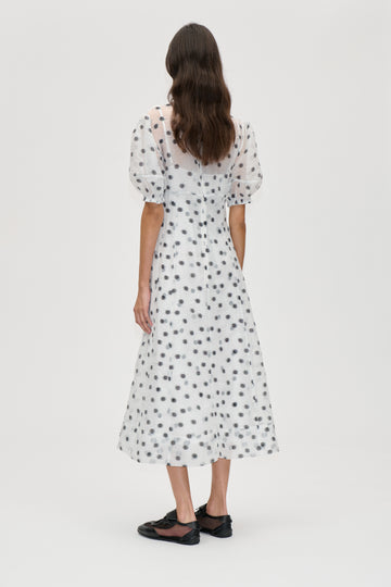 Stine Goya Bustier Stitch Midi Dress Dress Flower Polka Dot