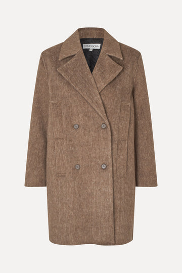 Stine Goya Coat Outerwear Fluffy Rhombus