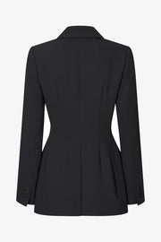 Stine Goya Double Breasted Jacket With Lapel Detail Jacket Black