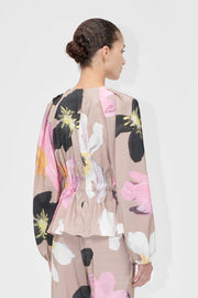 Stine Goya Double Buckle Raglan Top Top Wild Flowers