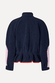 Stine Goya Dropped Shoulder Gathered Jacket Jacket Black Iris