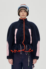 Stine Goya Dropped Shoulder Gathered Jacket Jacket Black Iris