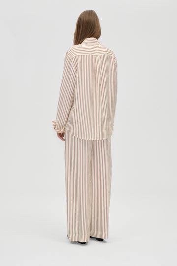 Stine Goya Elasticated Wide Pants Pants Symmetry In Cream