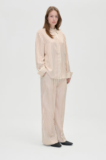 Stine Goya Elasticated Wide Pants Pants Symmetry In Cream