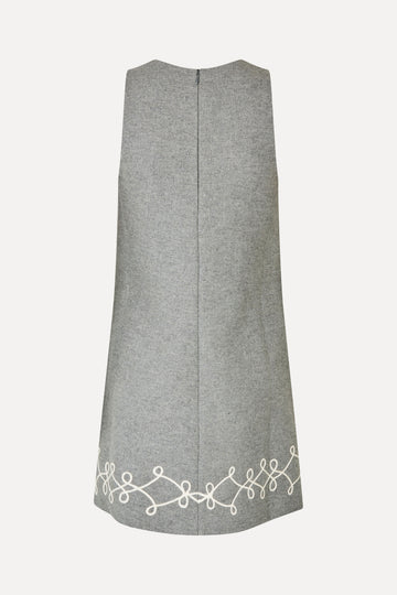 Stine Goya Embroidered Sleeveless Mini Dress Dress Tapered Embroidery Motif