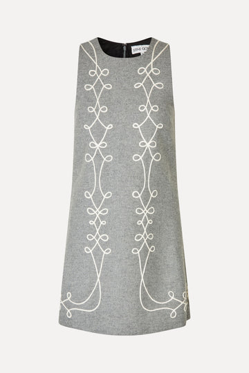 Stine Goya Embroidered Sleeveless Mini Dress Dress Tapered Embroidery Motif