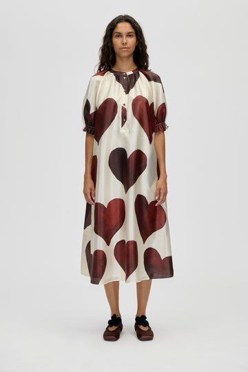 Stine Goya Front Placket Long Dress Dress Hearts