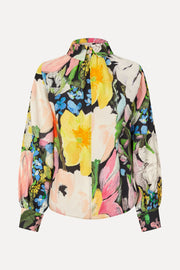 Stine Goya Gathered Long Sleeve Top Top Flowers Under The Sun