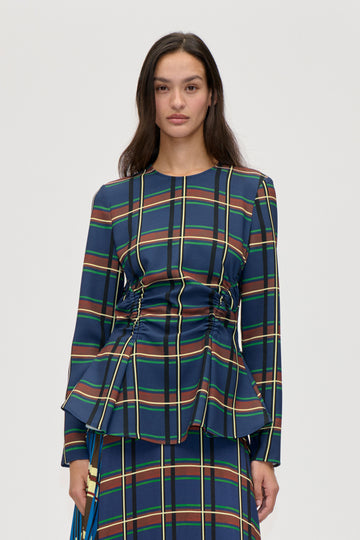 Stine Goya Gathered Peplum Top Top Crosschecks
