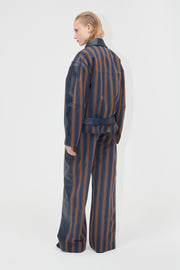 Stine Goya Hybrid Structured Pants Pants Midnight Stripes