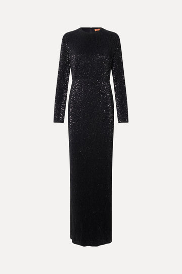 Stine Goya Long Sleeve Maxi Dress Dress Black