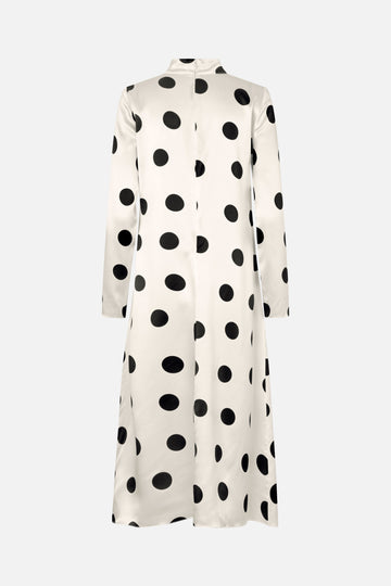 Stine Goya Long Sleeve Midi Dress Dress Black Dots
