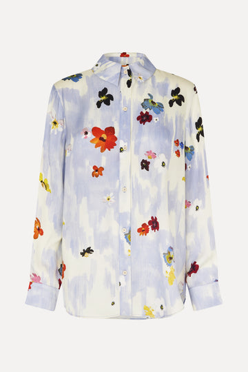 Stine Goya Long Sleeve Shirt Top Skyfall Flowers