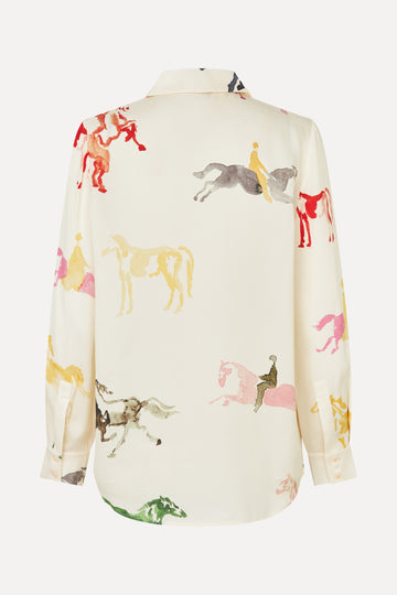Stine Goya Long Sleeve Shirt Top Horses