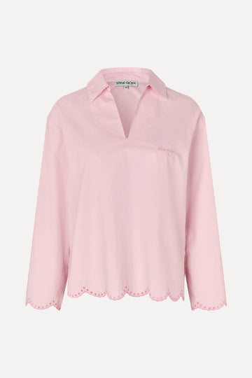 Stine Goya Long Sleeve Tunic Top Top Muted Blush