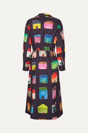 Stine Goya Long Sleeve Workwear Midi Dress Dress Refugios