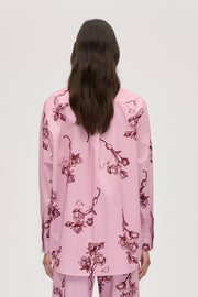 Stine Goya Loose Long Sleeve Shirt Top Rose On Rose