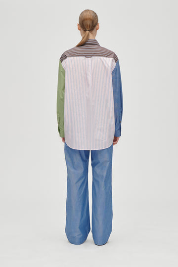 Stine Goya Pocket Elasticated Long Pants Pants Blue