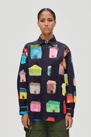 Stine Goya Pocket Oversized Shirt Top Refugios