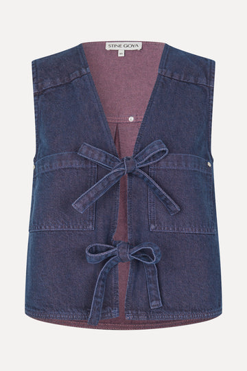 Stine Goya Pocket Vest Top Dusky / Dried Rose